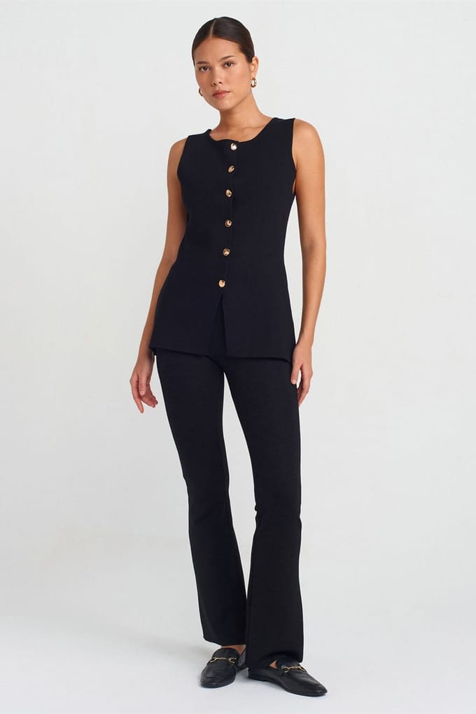 Hoge Taille Flared Leggings