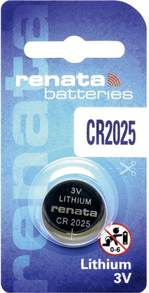 Renata – CR2025 MFR.SC CE – Lithium knoopcel batterij – 1 stuk