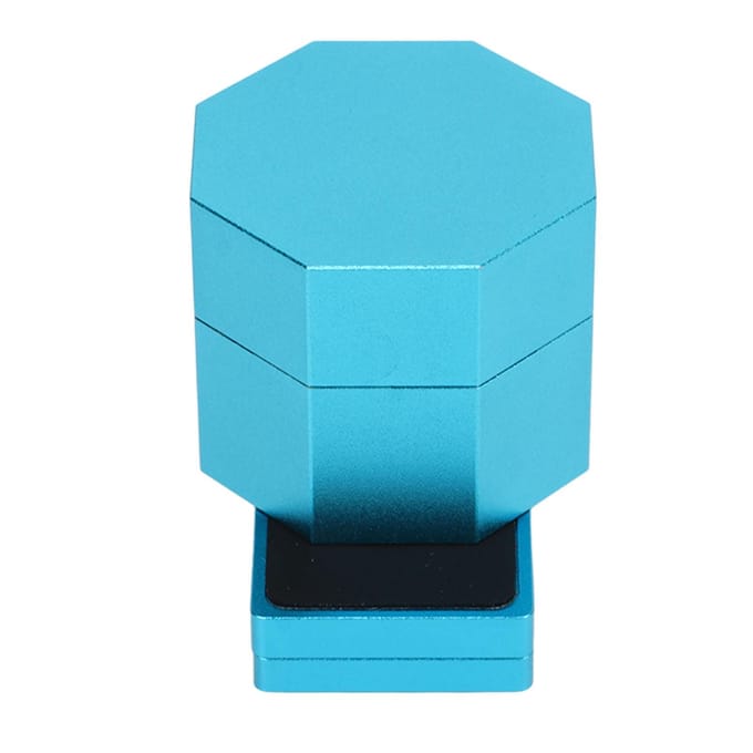 Biljart Achthoekige Krijtkoker Set Magnetische Biljartkeu Krijtbox Houder met Stille Vaste Clip blue