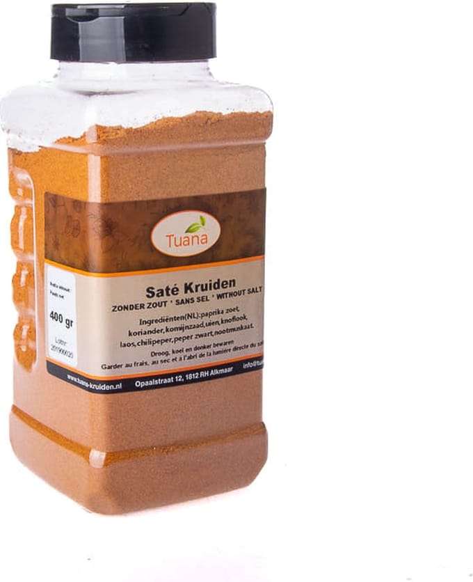 Tuana Kruiden - Sate Kruiden - Strooibus 400 Gram - Tuanashop - GP-S-0001