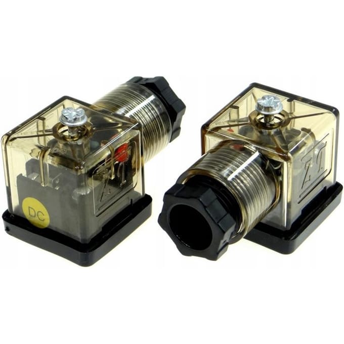 Bobine de vanne solénoïde 12-24V CC Prise électrique