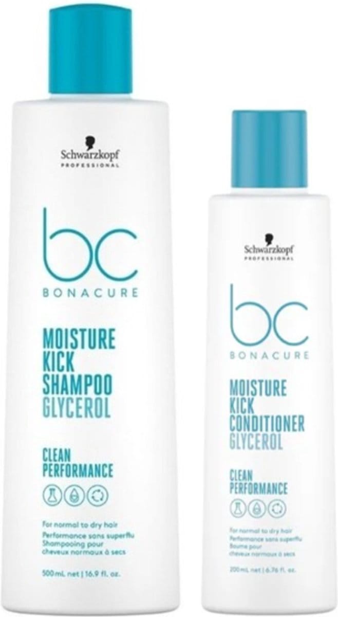 Schwarzkopf BC Moisture Kick Shampoo & Conditioner - 500ml+200ml