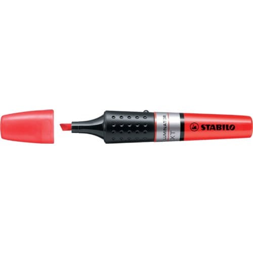 STABILO LUMINATOR - Markeerstift - Extra Grote Inkttank - Rood - per stuk