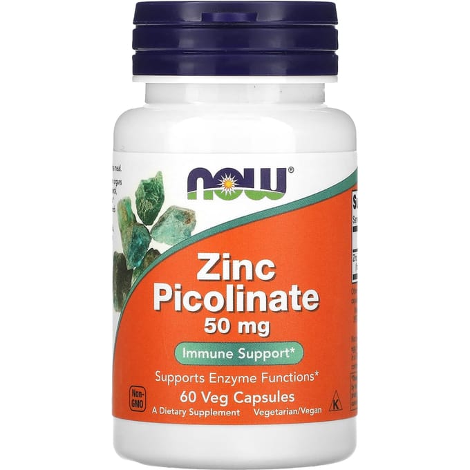 NOW Foods - Zinc Picolinate 50mg - (60 capsules)