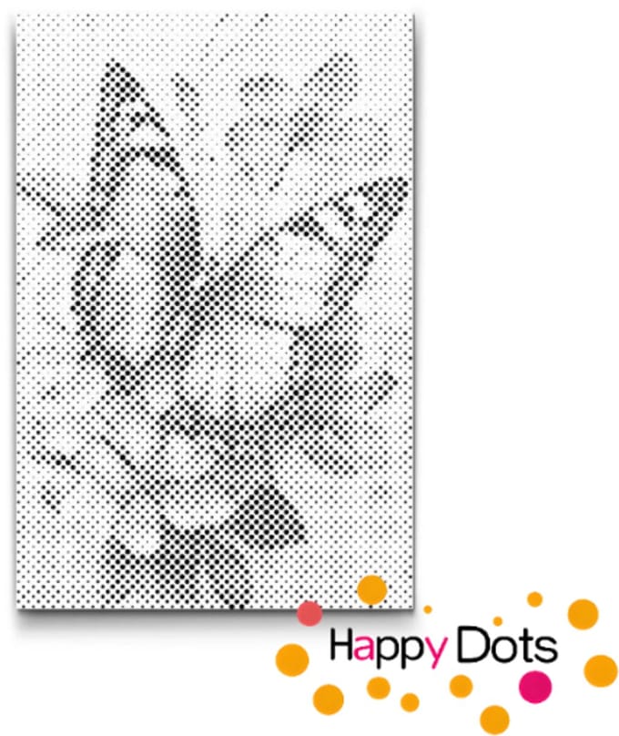 HappyDots DOT Painting Bloemen met Vlinders 13