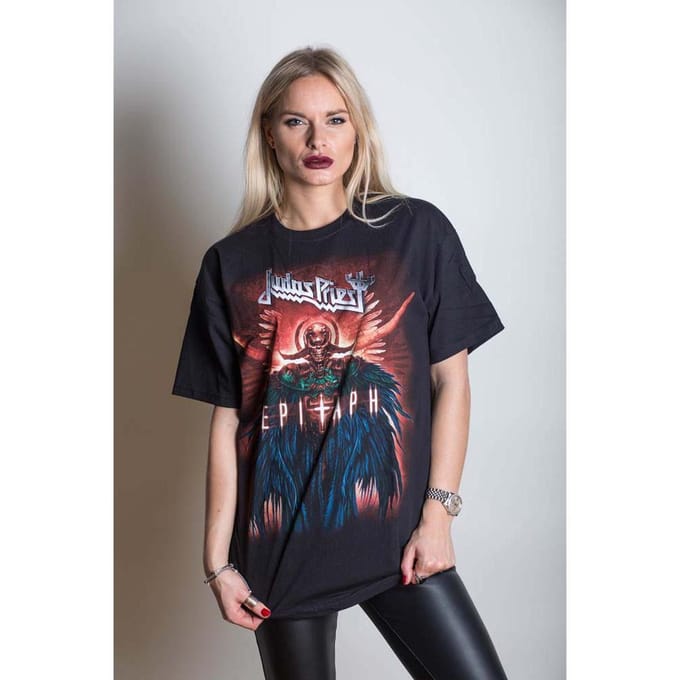Judas Priest - Epitaph Jumbo Heren T-shirt - S - Zwart