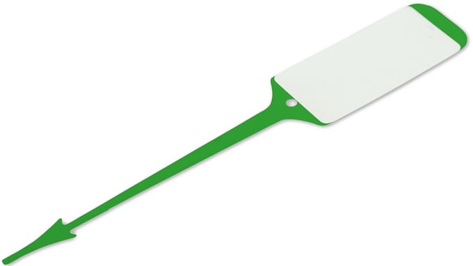 Sleutellabels POLYART met vaste insteekstrip per 1000 stuks - Groen