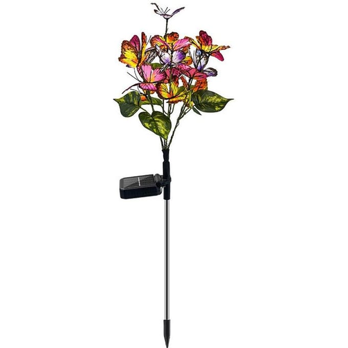 1 STKS Tuinlamp op Zonne-energie Buiten Waterdicht Decoratieve Zonnelamp black
