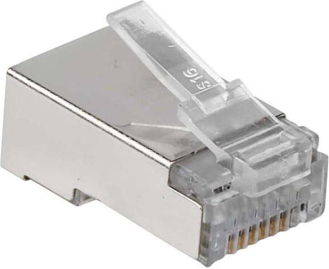 Modulaire RJ45 stekker - Cat 6 - Afgeschermd - 10 stuks - Allteq