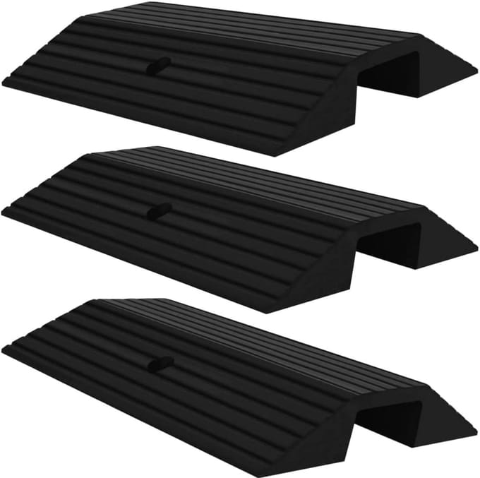 Drempelhelling Set 3 Stuks - Rubber - 49x39x7,5 cm - Antislip