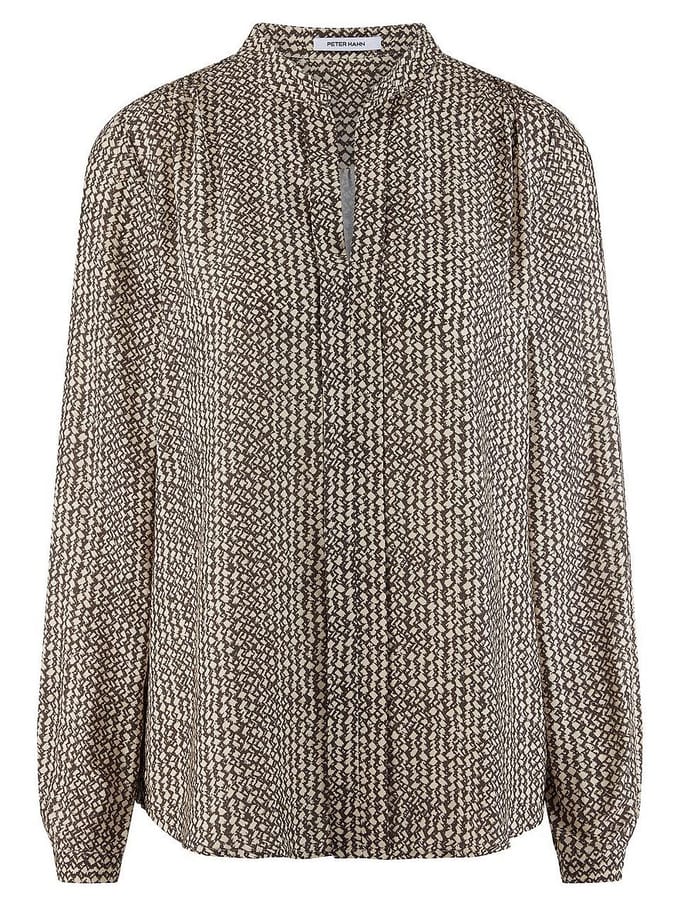 Blouse lange mouwen Van Peter Hahn beige