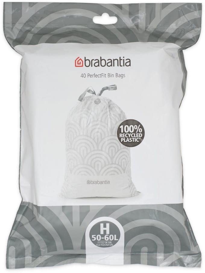 Brabantia PerfectFit Vuilniszakken - 50/60 l - Code H - 40 stuks