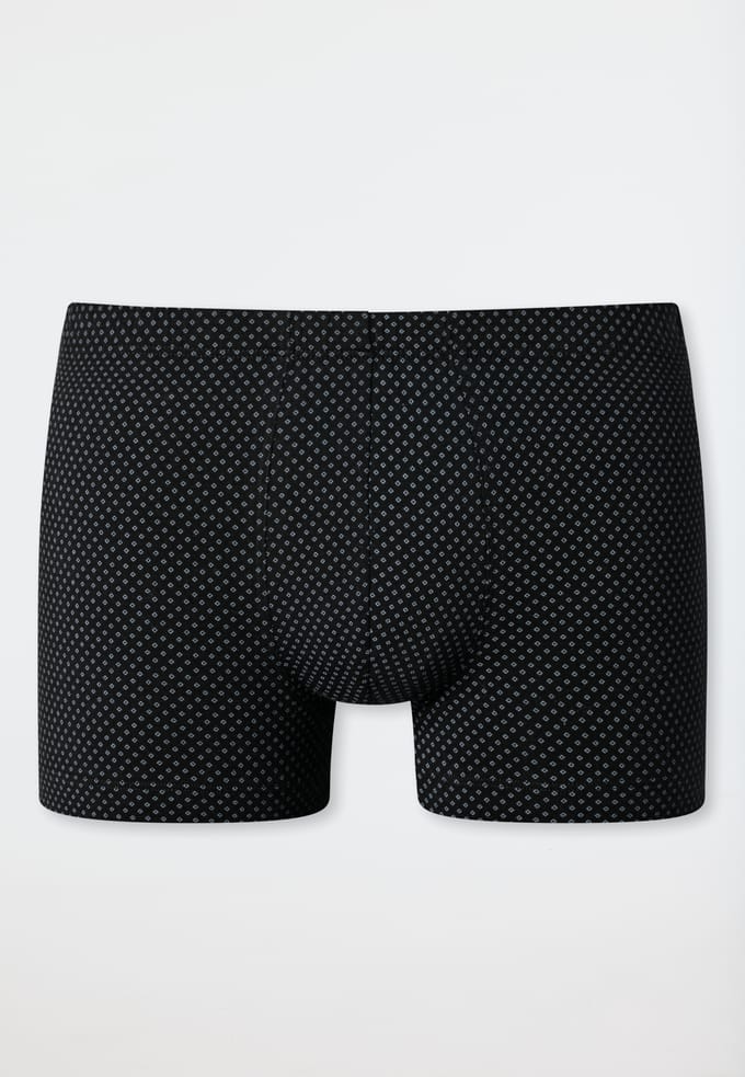 SCHIESSER Cotton Casuals boxer (1-pack) - heren shorts zwart met patroon