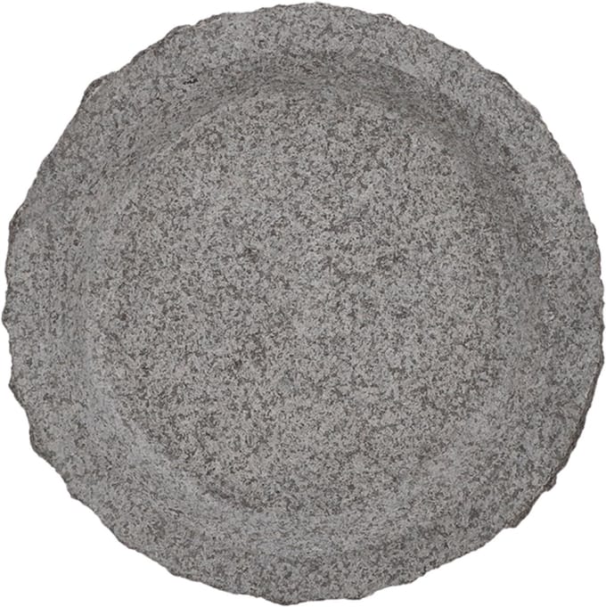 Esschert Design | Vogelbad rond | Graniet | 37x37x6 cm