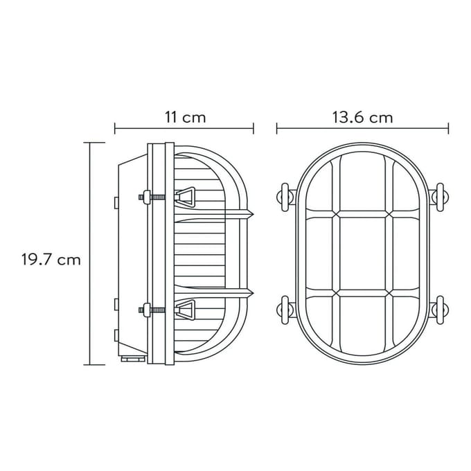 Lucide DUDLEY - Wandlamp Binnen/Buiten - 1xE27 - IP65 - Mat Goud / Messing
