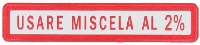 autocollant stickers rms pour auto piaggio 610054m003 / rood / par 10 nieuw