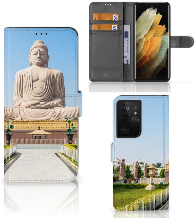 Samsung Galaxy S21 Ultra Flip Cover Boeddha