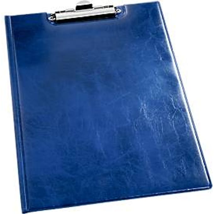 Klembordmap Durable 2355 A4 met kopklem en insteek blauw