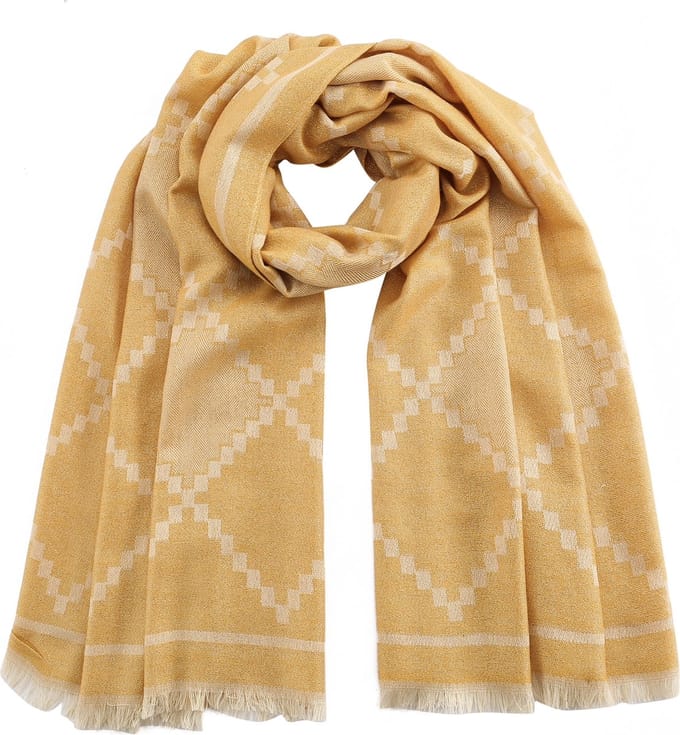 Emilie scarves – sjaal – goud - lang - glitter