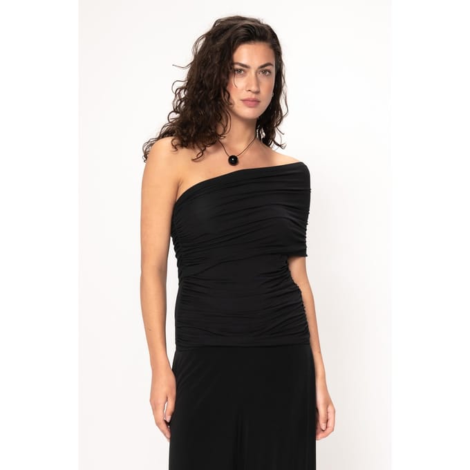 VIVEH Dahlia Top Black Größe: 46 | Blusen Outlet | Damen | Schwarz