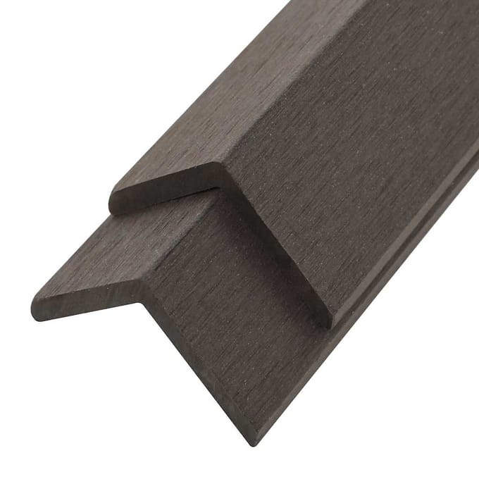 vidaXL - Terras - hoekplinten - 5 - st - 170 - cm - HKC - donkerbruin