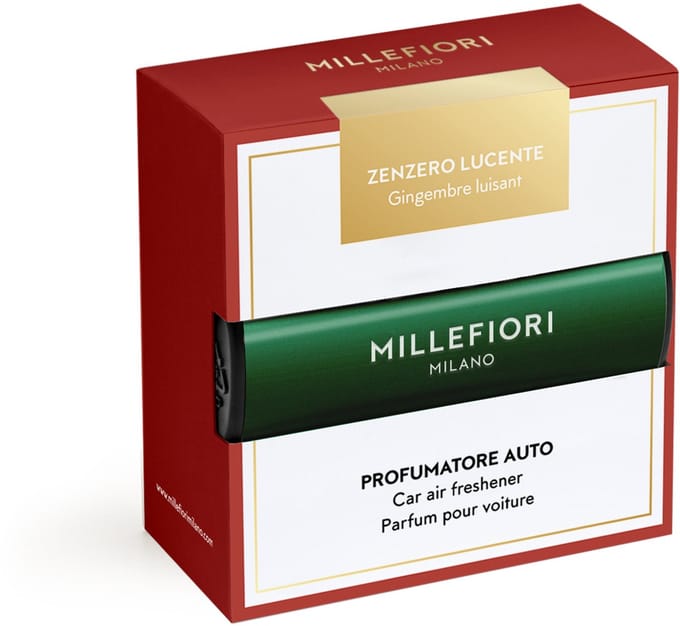 Millefiori Milano - Autoparfum Cadeauset - Icon Zenzero Lucente - Groen