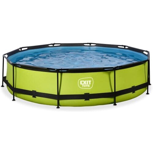 EXIT Lime Frame Zwembad ø360 - Opzetzwembad - met Filterpomp - Rond - Groen