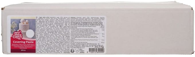 FunCakes Covering Paste - Wit - 2 x 2,5kg - Fondant - Taartdecoratie