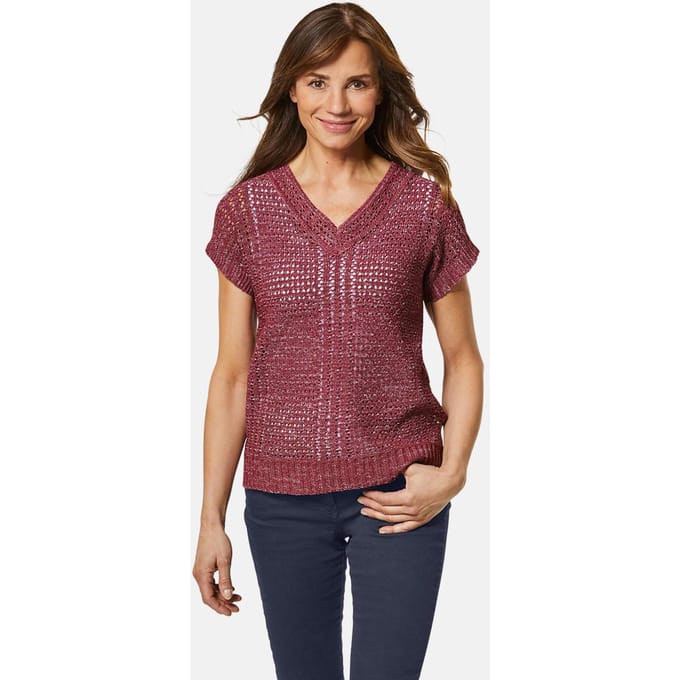 Pullover - bordeaux - Gr. 21 van Goldner Fashion
