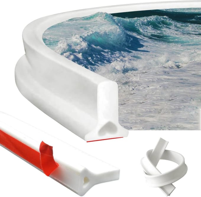 Zelfklevende Siliconen Waterstopstrip voor Douche en Baddeur - Efficiënte Waterdichting
