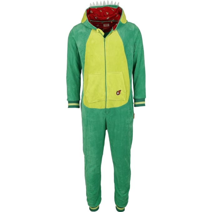 OppoSuits Dinosaur Onesie - Unisex - Carnaval- en Halloweenkleding - Chill Pak - Groen - Maat: M