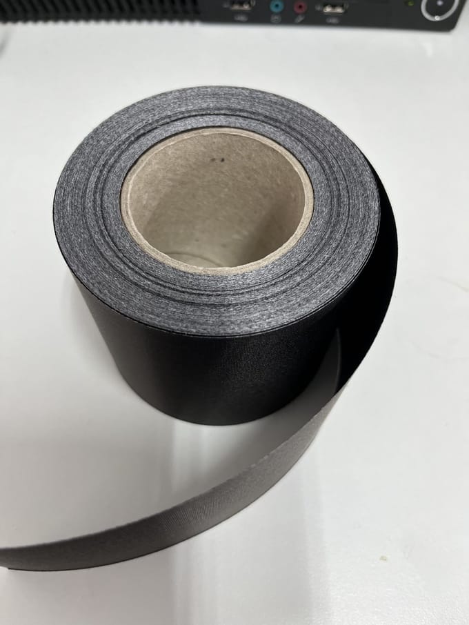 Rouwlint / sherp zwart 75 MM luxe soft bedrukbaar en composteerbaar.
