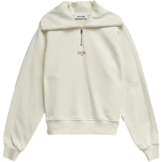 Demi-zip sweatshirt dames Salsa Jeans