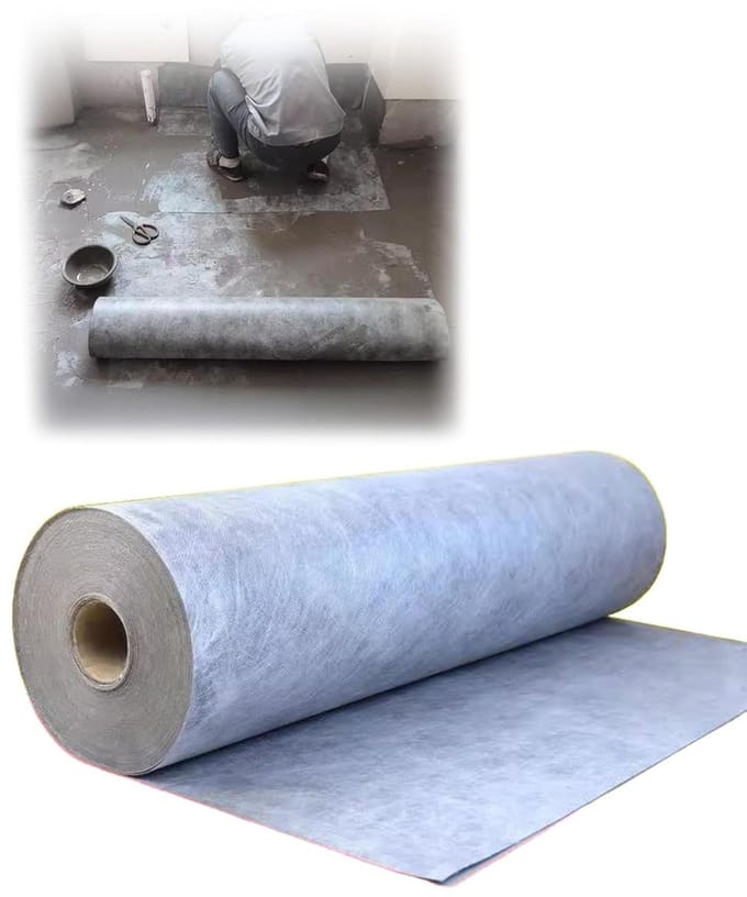 Waterdicht Membraan - Voegband Rol - Vochtige Ruimtes - Scheurbestendig Polyethyleen - 5m2 Dekking - Grijs