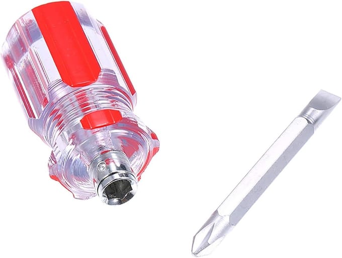 Stubby Schroevendraaier Roestvrij Staal Platte Ingegroefde Phillips Hoofd Schroevendraaiers 4 Type