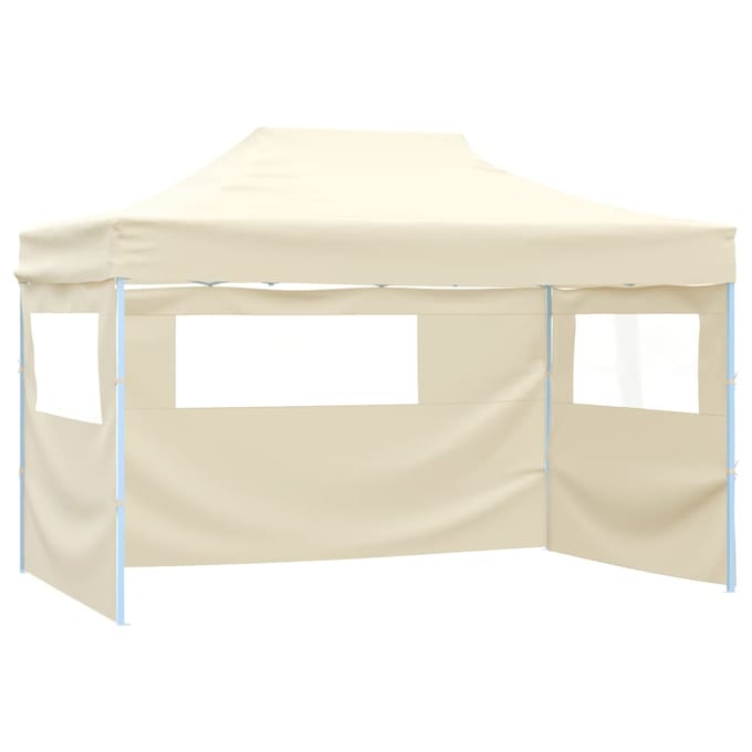 vidaXL - Vouwtent - met - 3 - wanden - 3x4,5 - m - crème