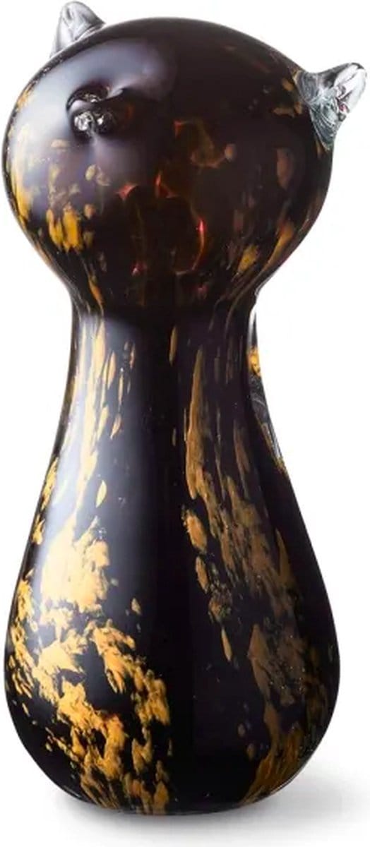 Urnencenter© Kristalglas Mini Urn Kat – Noga Bruin