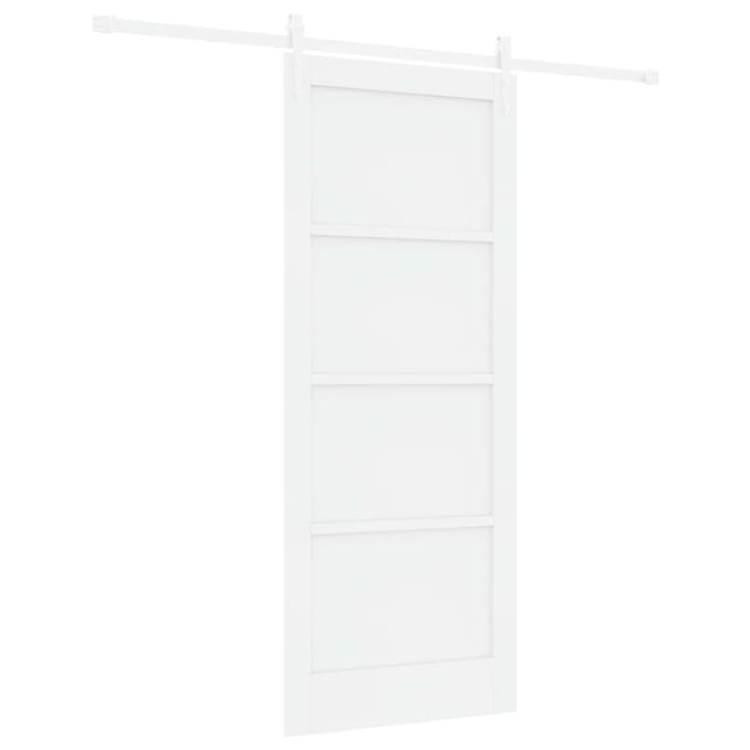 vidaXL - Schuifdeur - ORKDAL - 83 - x - 202 - cm - Massief - grenenhout - Wit