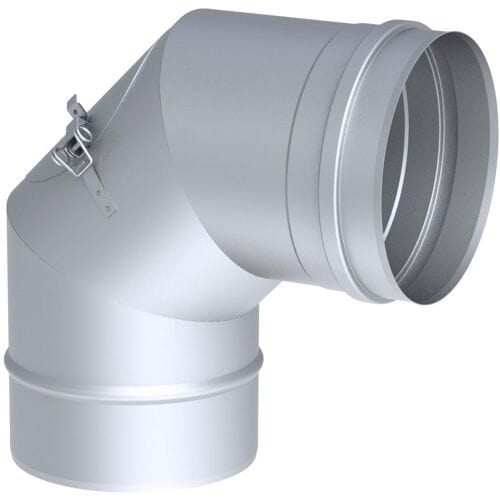 GGM Gastro Bocht - 90° - in RVS - Ø 450mm zilver