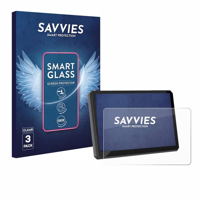 3 Stuks Savvies Screenprotector - geschikt voor Carpuride W502BS Pro 5" - beschermfolie glas transparant