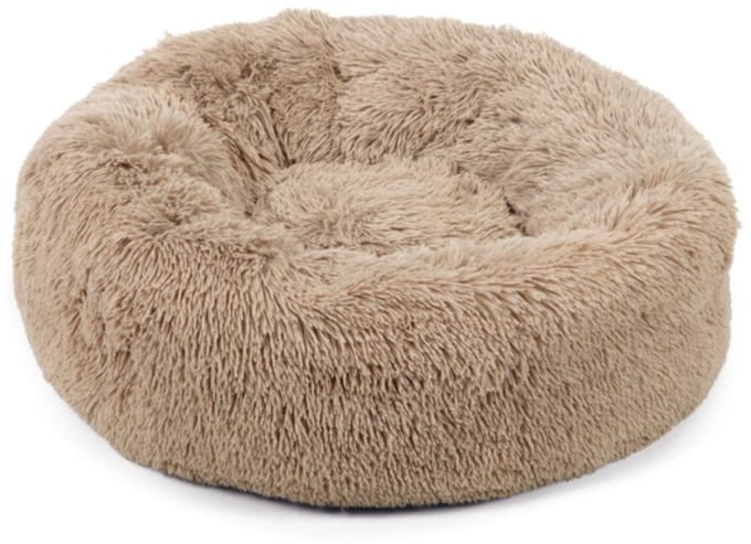 Beeztees Yali - Hondenmand - Pluche - Fluffy - Beige - Diam. 70 cm