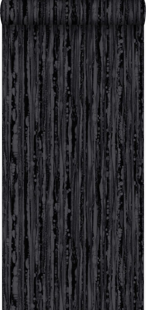 Origin Wallcoverings behang strepen zwart - 53 cm x 10.05 m - 346644
