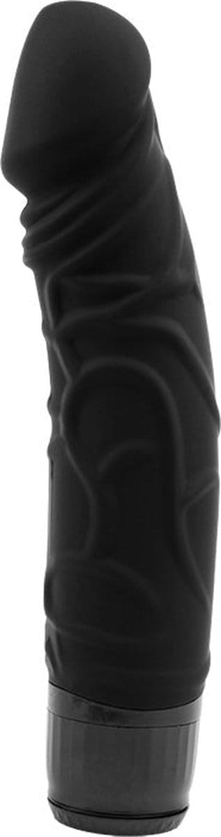 M- Mello - Siliconen P-Shape Vibrator - 17,5 cm - Zwart