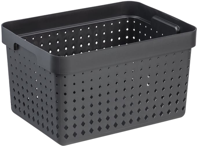 Opbergmand SEOUL MAND L, zwart