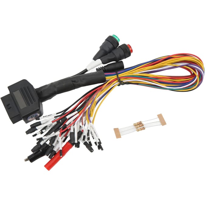 Câble Jumper OBD2 Professionnel Câble Breakout Protocole Complet Tricore pour Programmation ECU black