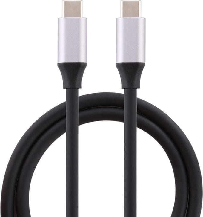 USB-C naar USB-C kabel - Oplader en data kabel - 3A snellader - 1 Meter - Oplaadkabel - zwart