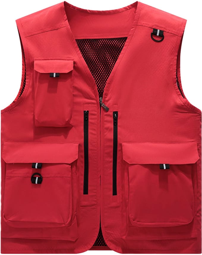 YOUTHUP Heren outdoor casual vest - 3D patchtas - S
