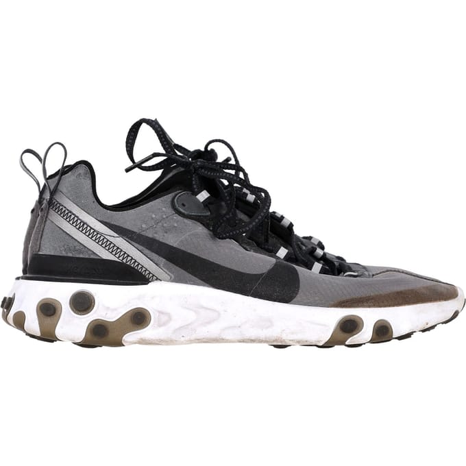 Nike React Element 87 Sneakers in Antraciet Zwart Synthetisch