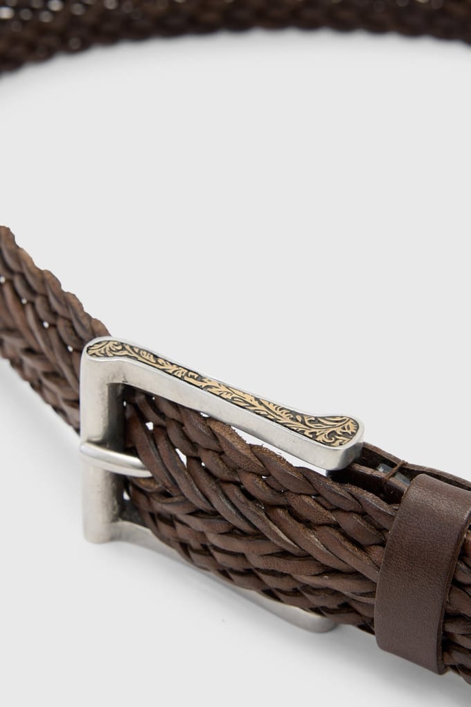 John Varvatos 32mm - Mott Filigree Wov En Olive Größe: W32 | Gürtel Outlet | Herren | Grün