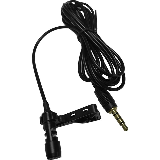 Mini Clip-on Microfoon Clipper Microfoon Condensatormicrofoon voor Opname Karaoke Nieuwsinterviews zwart